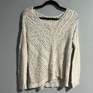 American Eagle Cream Knit Sweater